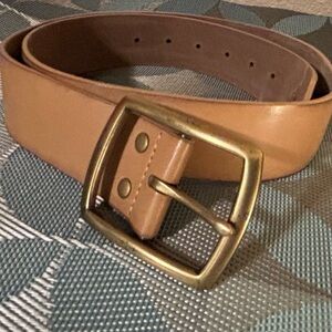 Old Navy | Accessories | Old Navy Tan Brown Genuine Leather Belt | Size: (M/L)